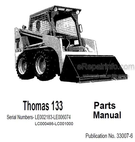 thomas t130 skid steer|thomas 133 skid steer parts.